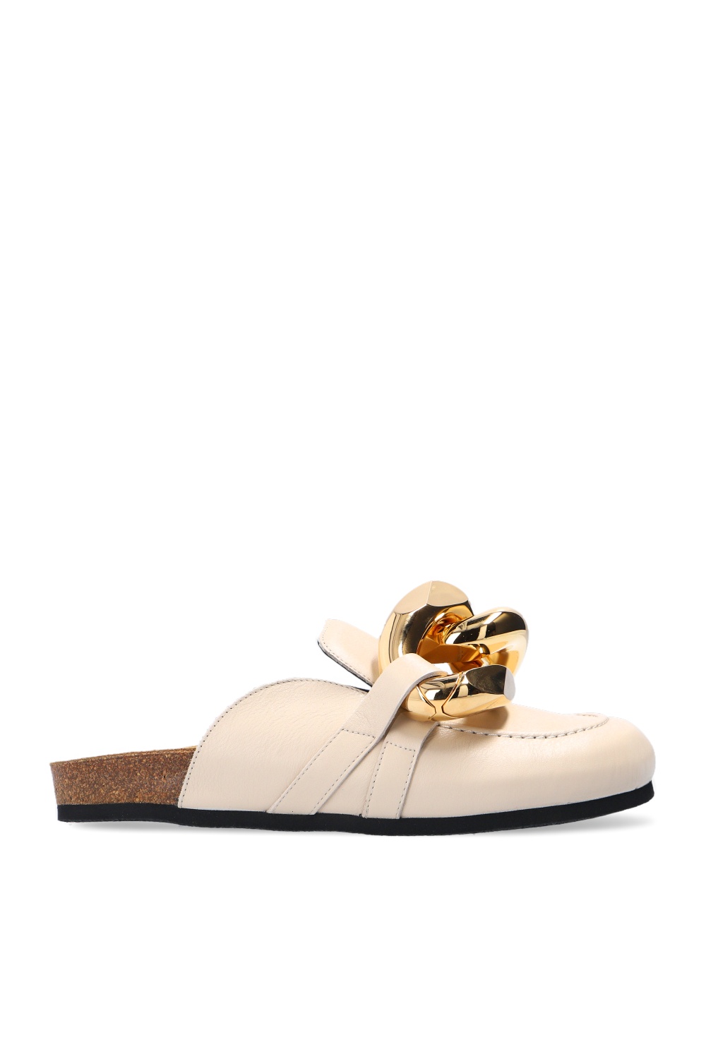 ローファー・オックスフォード JW ANDERSON Women Laced up Shoes ANW42223A19546101 Beige Anchor leather loafers in silver - JW Anderson | Mytheresa